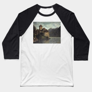 Chillon Castle by Gustave Courbet Baseball T-Shirt